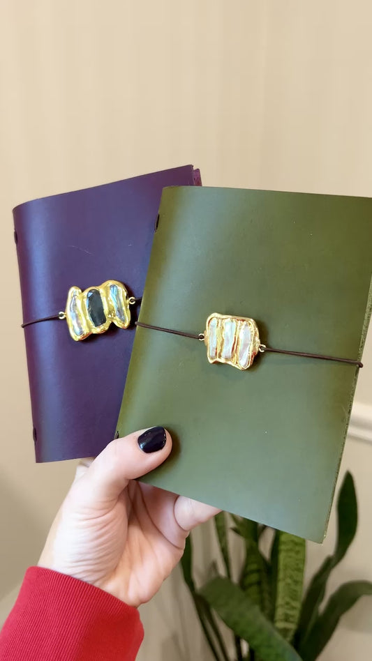 A6 Claudia Wears Garden Pearls Journal